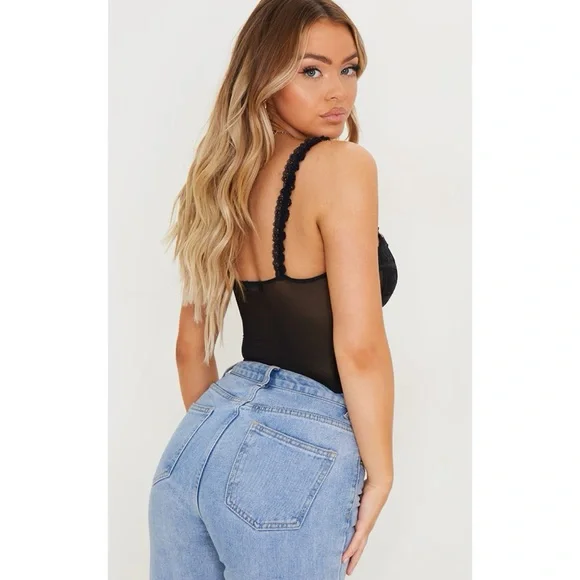PrettyLittleThing – Black Lace Bustier – NWT – Size 8 - Picture 7 of 7